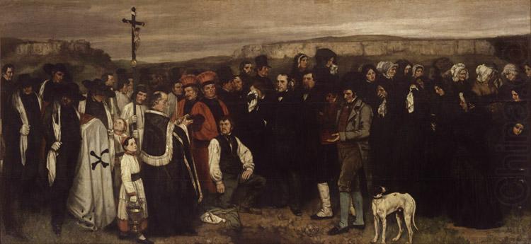 Gustave Courbet Burial at Ornans (mk09) oil painting picture